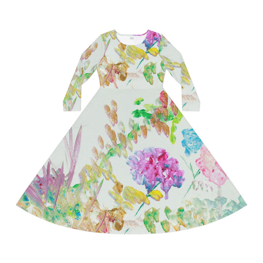 Women's Long Sleeve Dance Dress (AOP)