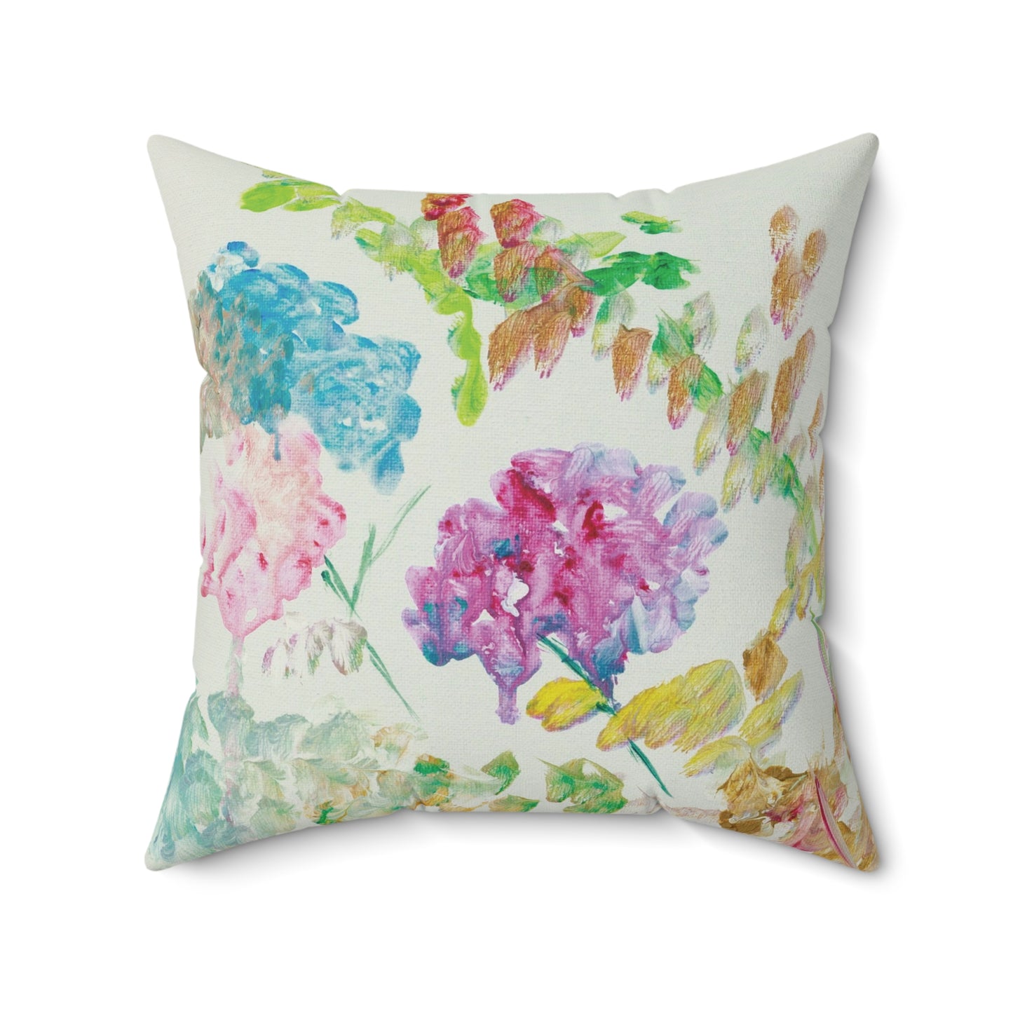 Spring - Faux Suede Square Pillow