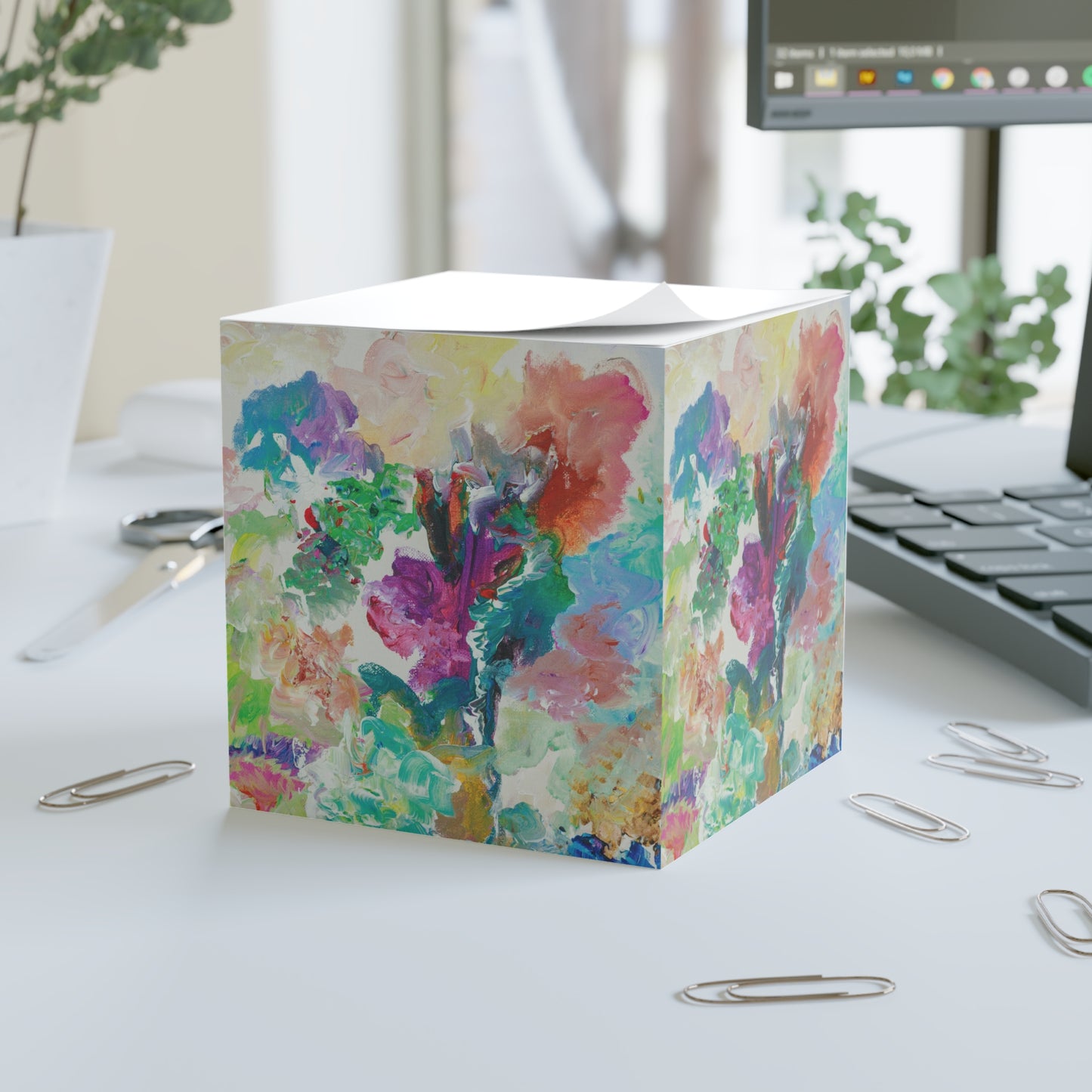 Bouquet Series #2 — Sticky Note Cube