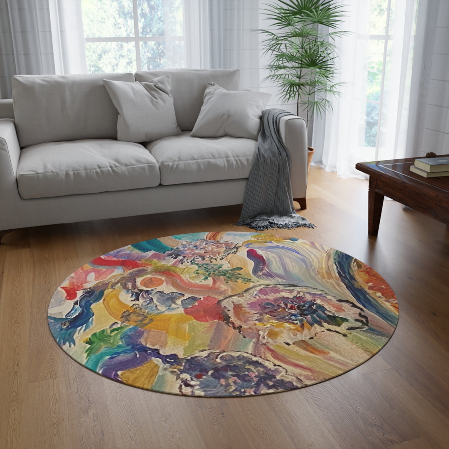 Living Bouquet — Round Rug