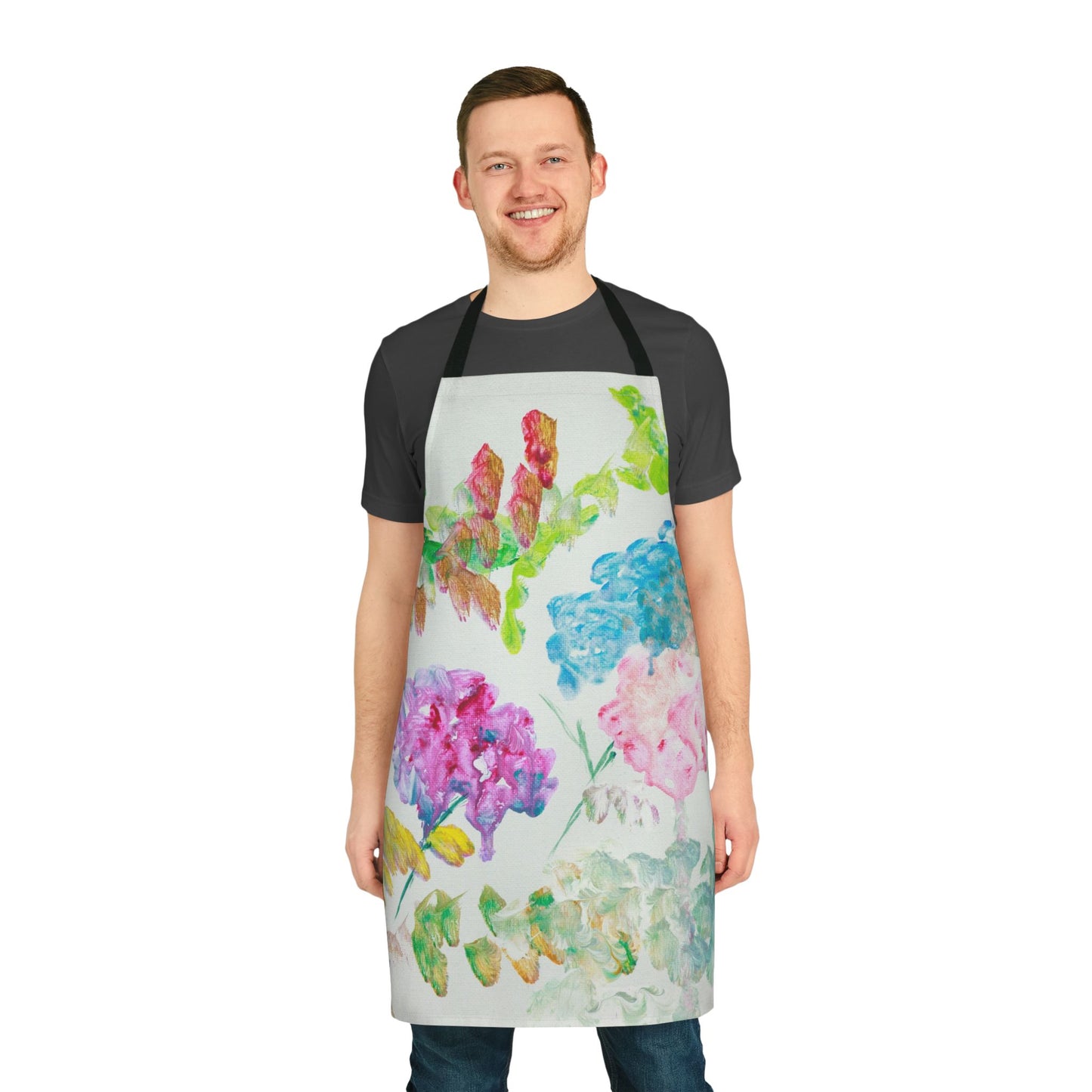 Spring Apron, Choose Strap Color (5 Choices)