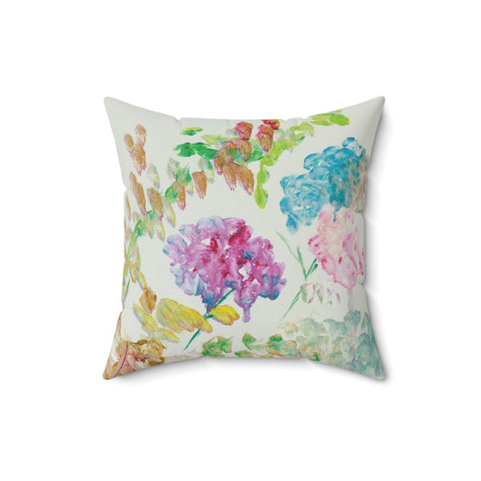 Spring - Faux Suede Square Pillow