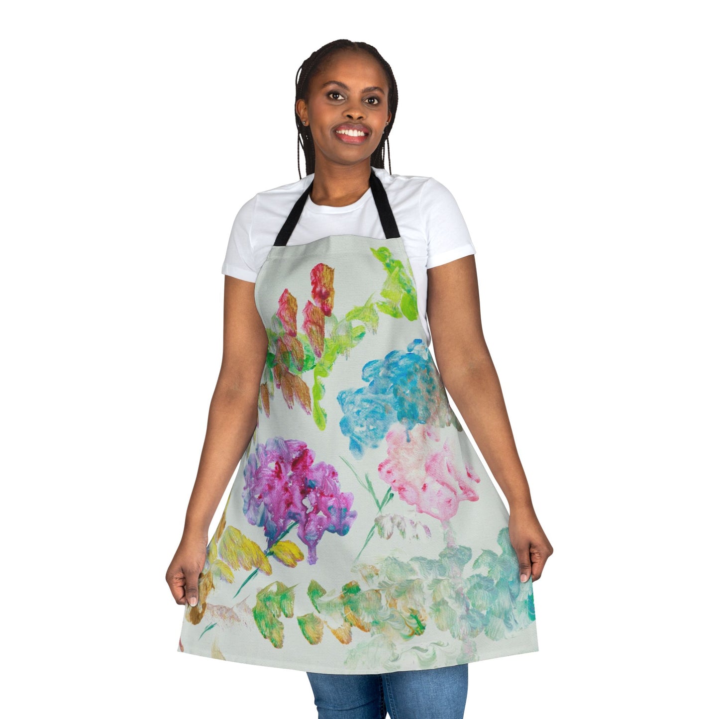 Spring Apron, Choose Strap Color (5 Choices)
