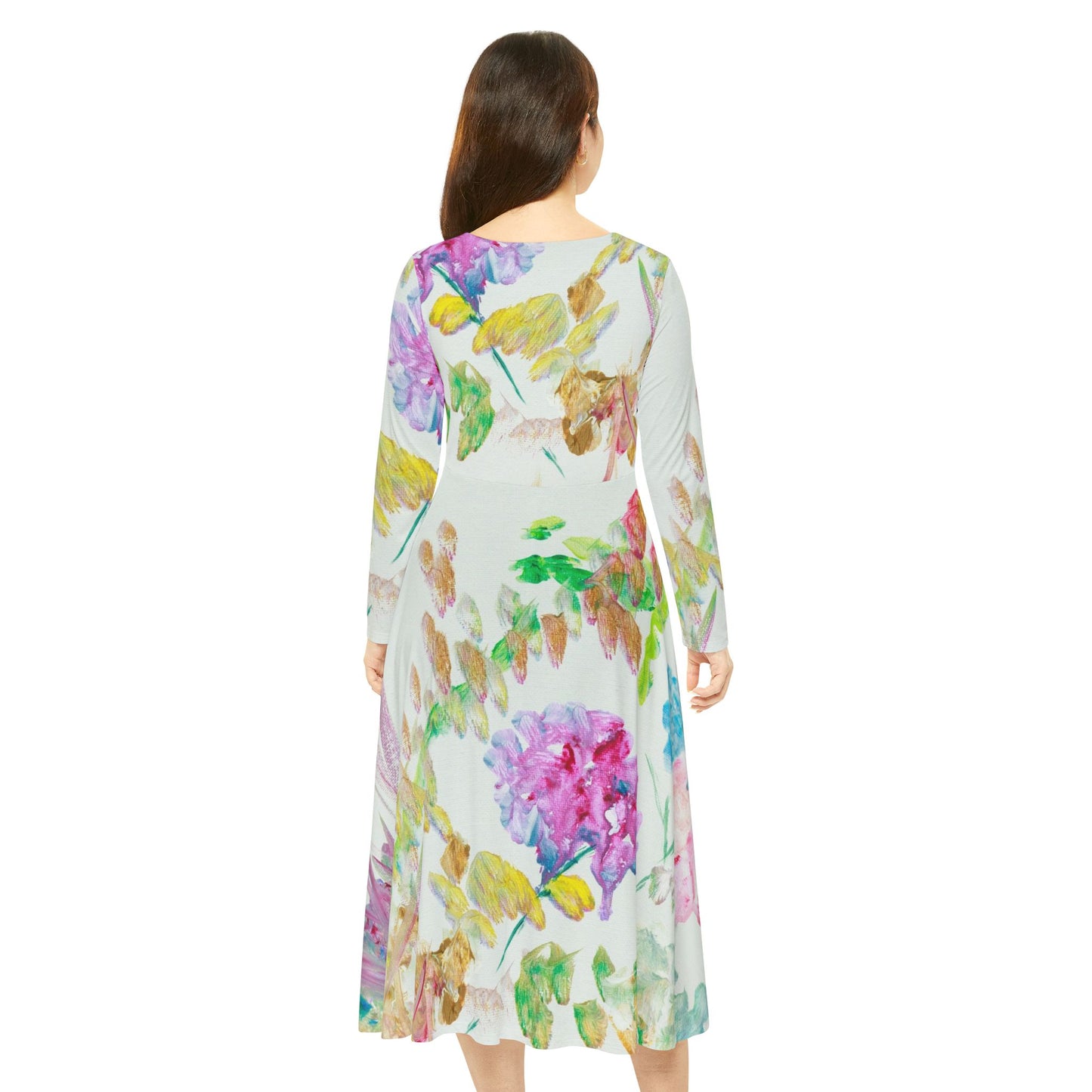 Women's Long Sleeve Dance Dress (AOP)