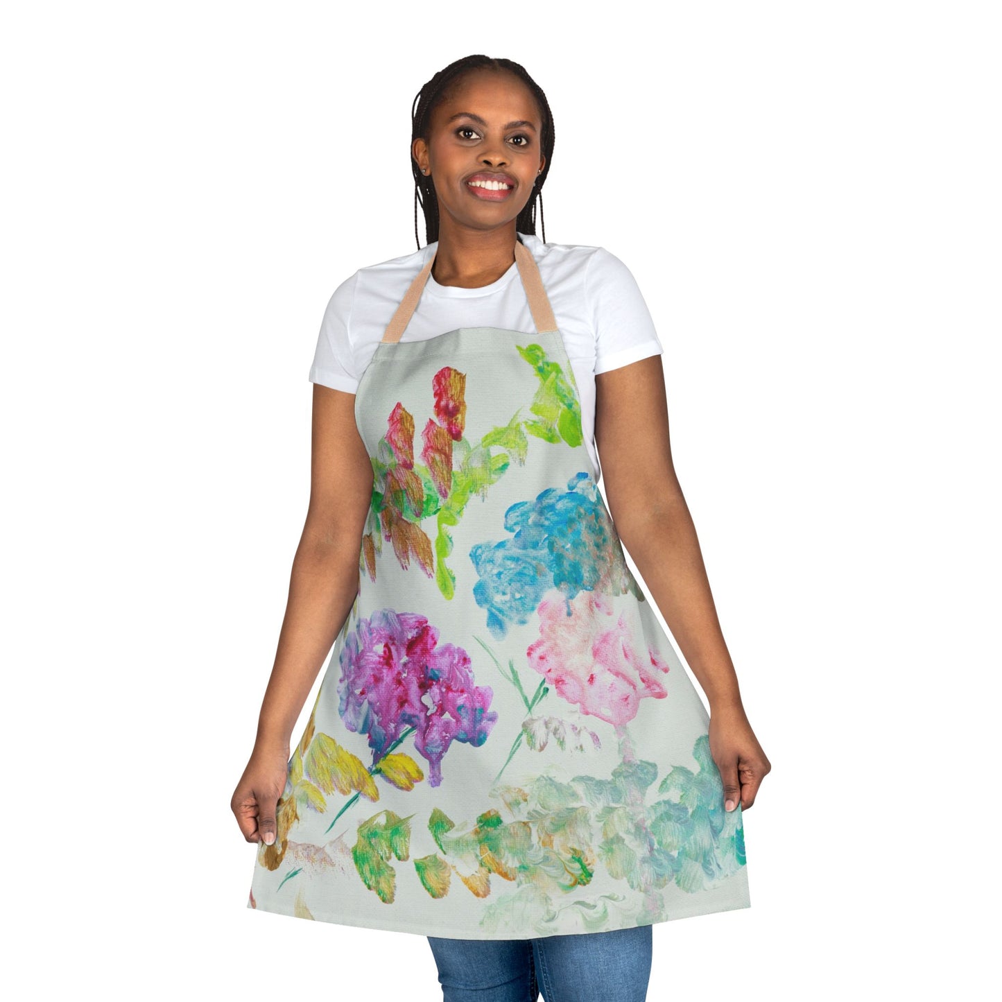 Spring Apron, Choose Strap Color (5 Choices)